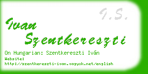 ivan szentkereszti business card